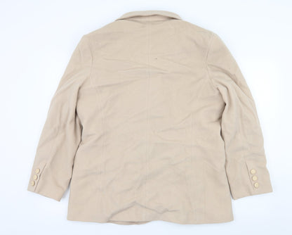 Womens UK Size 20 Preworn Ivory Pea Coat
