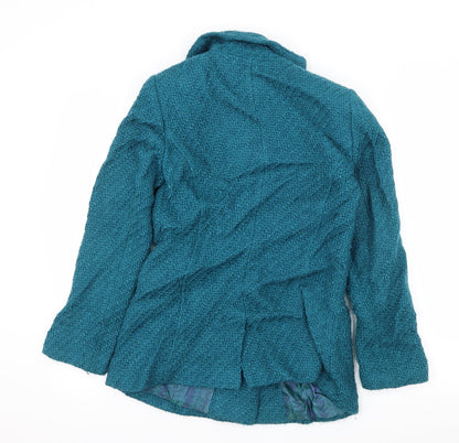 Per Una Womens Blue   Overcoat Coat Size 10