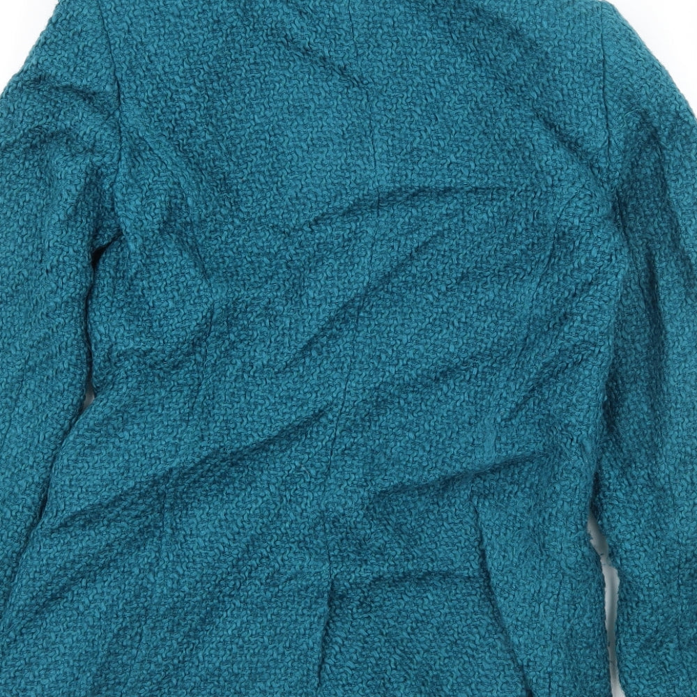 Per Una Womens Blue   Overcoat Coat Size 10