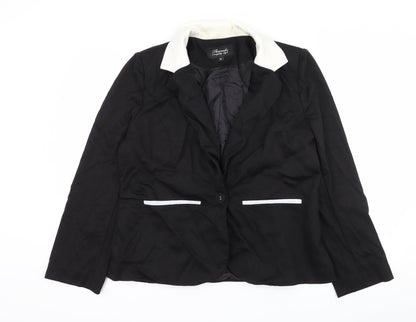 Womens UK Size 18 Peacocks Black Jacket