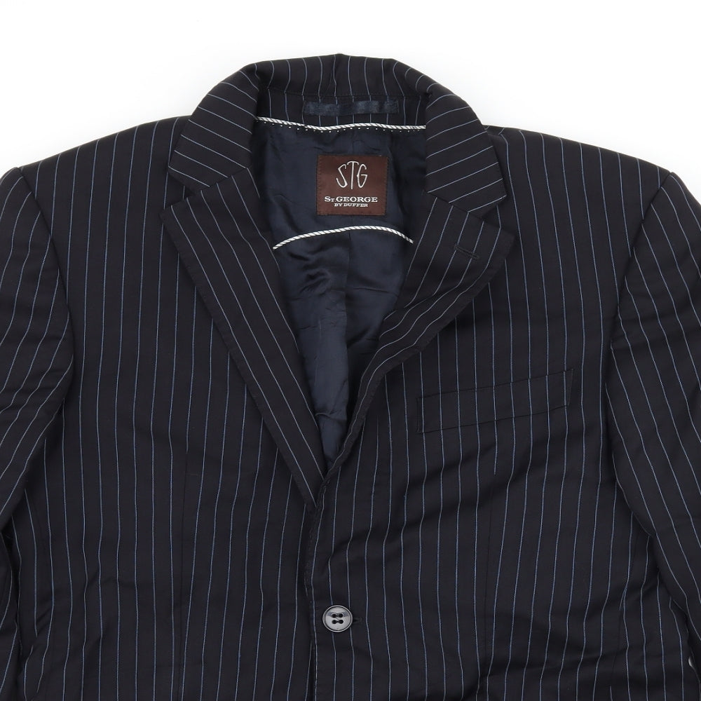 Mens UK Size M Duffer Regular Blue Suit Jacket