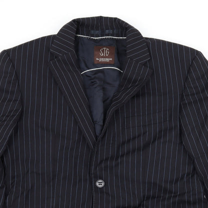 Mens UK Size M Duffer Regular Blue Suit Jacket
