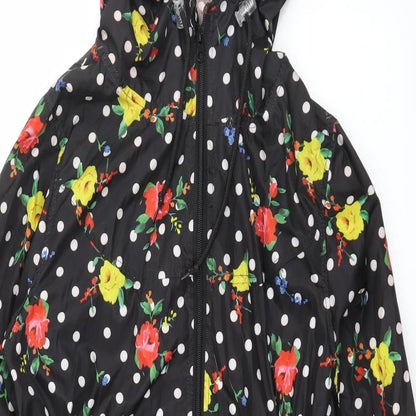 Womens UK Size S Denim & Co. Black Parka Coat