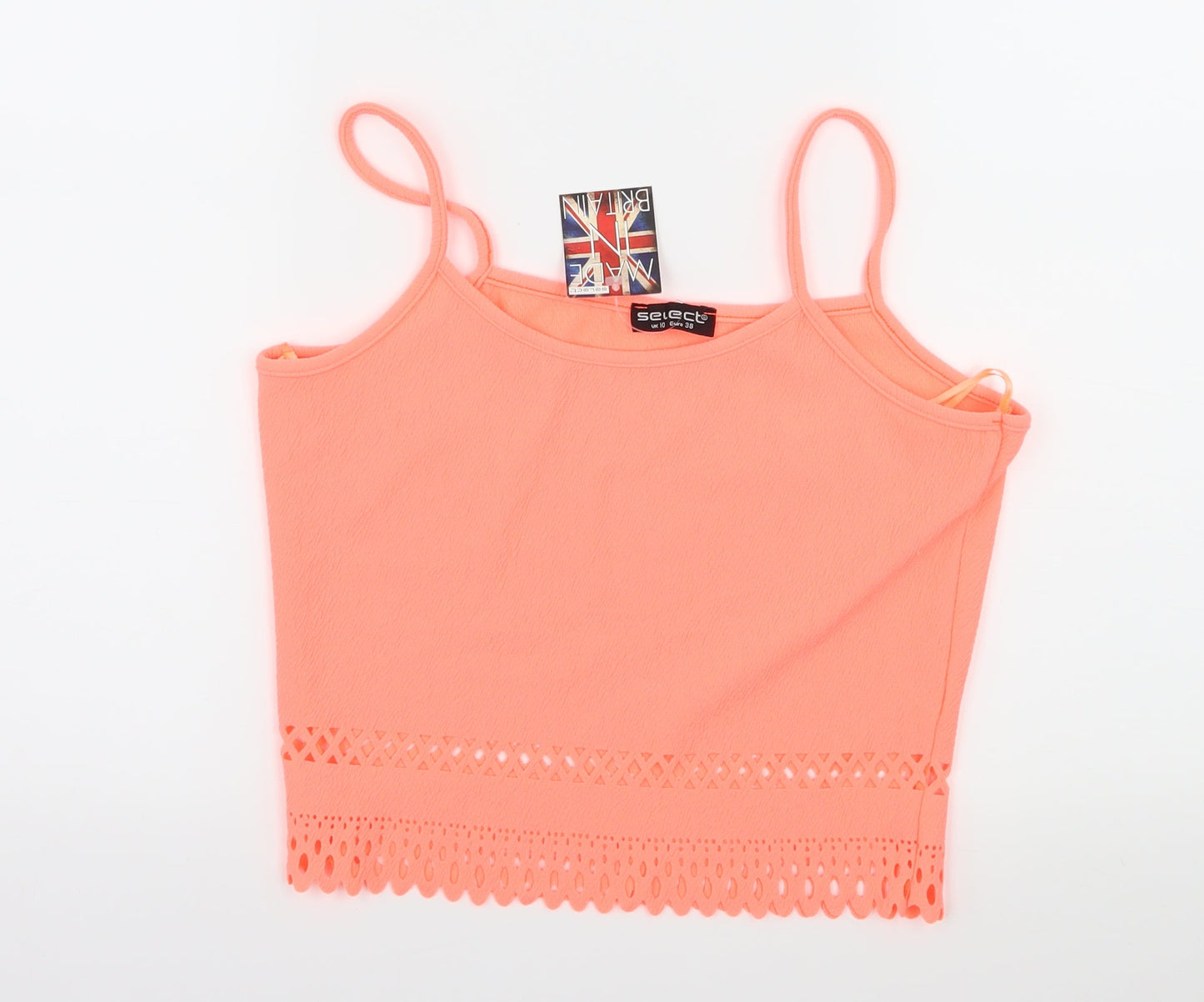 Womens UK Size 10 Select Pink Basic Tank