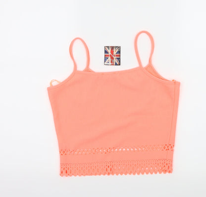 Womens UK Size 10 Select Pink Basic Tank