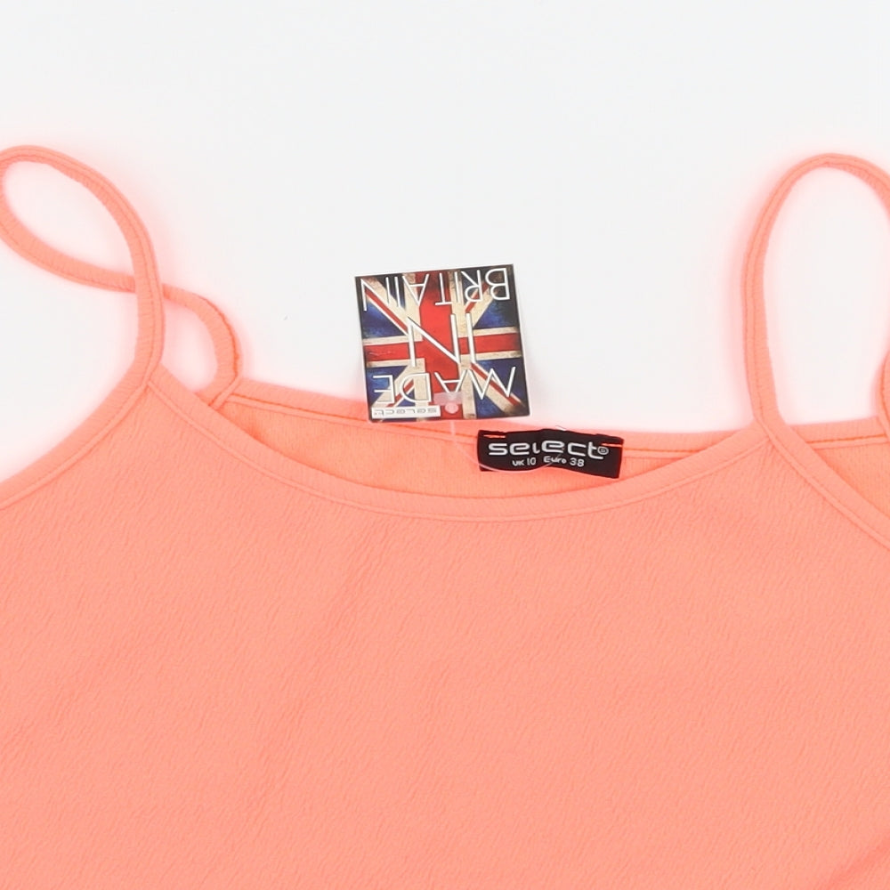 Womens UK Size 10 Select Pink Basic Tank