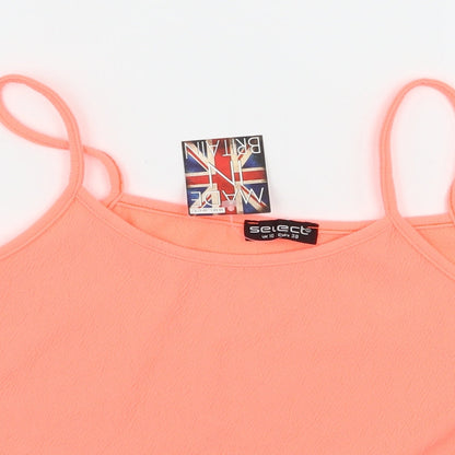 Womens UK Size 10 Select Pink Basic Tank