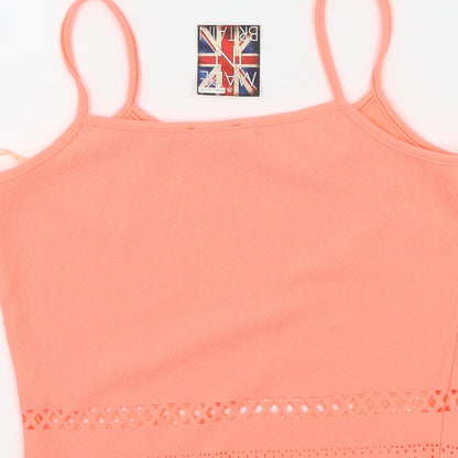 Womens UK Size 10 Select Pink Basic Tank