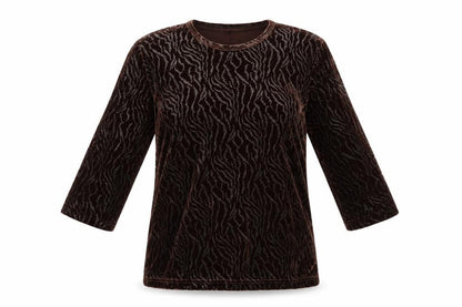Ness Womens Brown   Basic T-Shirt Size L
