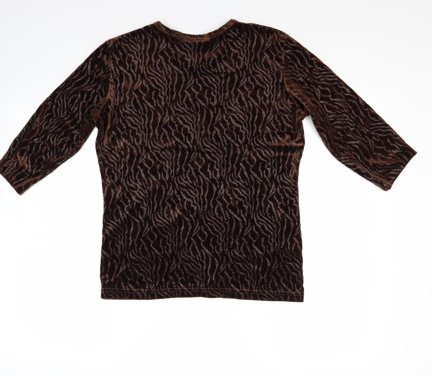 Ness Womens Brown   Basic T-Shirt Size L