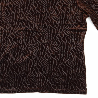 Ness Womens Brown   Basic T-Shirt Size L