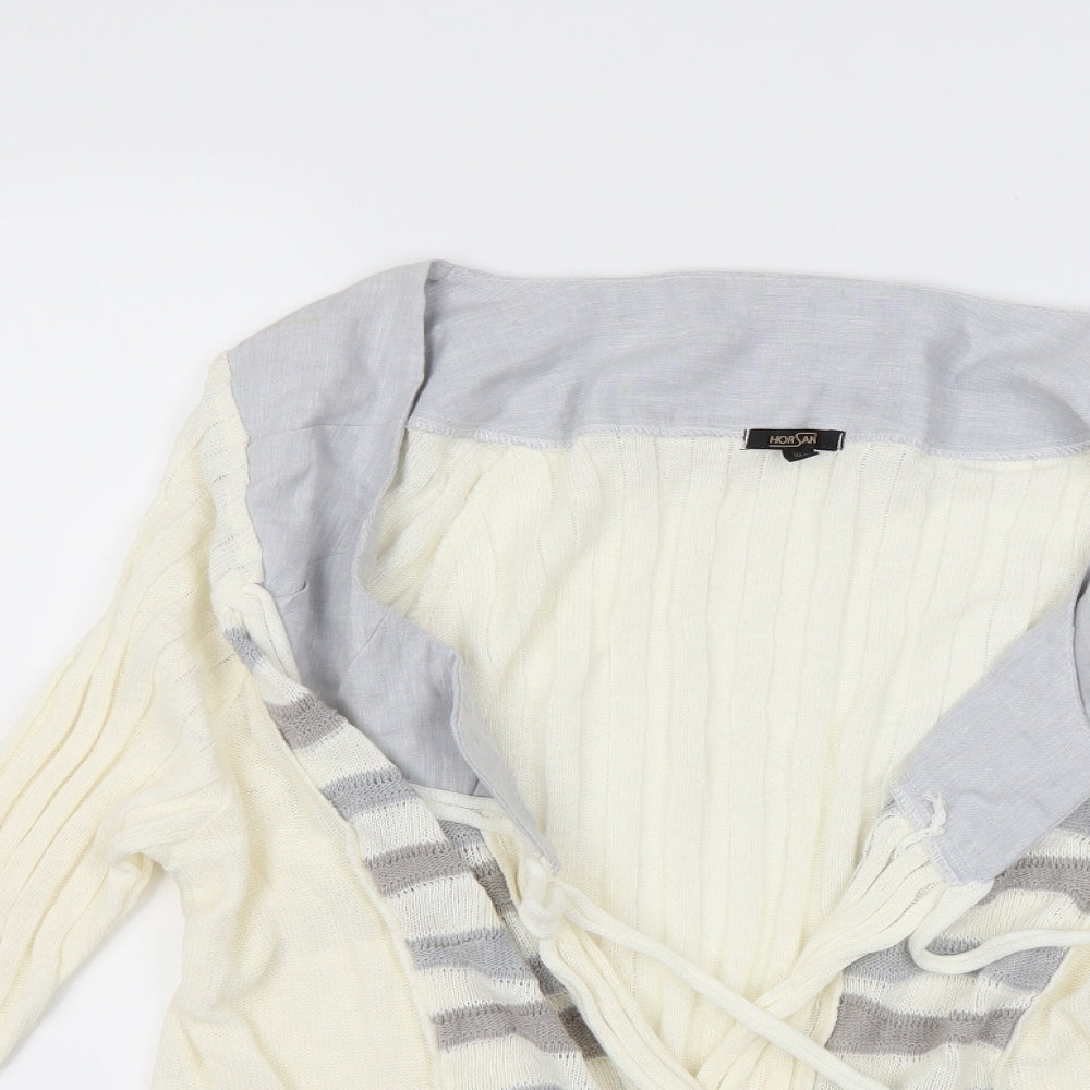 Horsan Womens Ivory   Cardigan Jumper Size XL