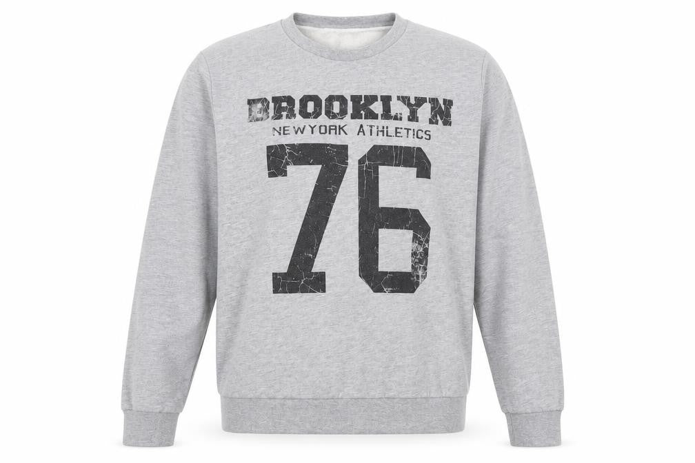 Mens UK Size S River Island Grey Pullover Sweatshirt