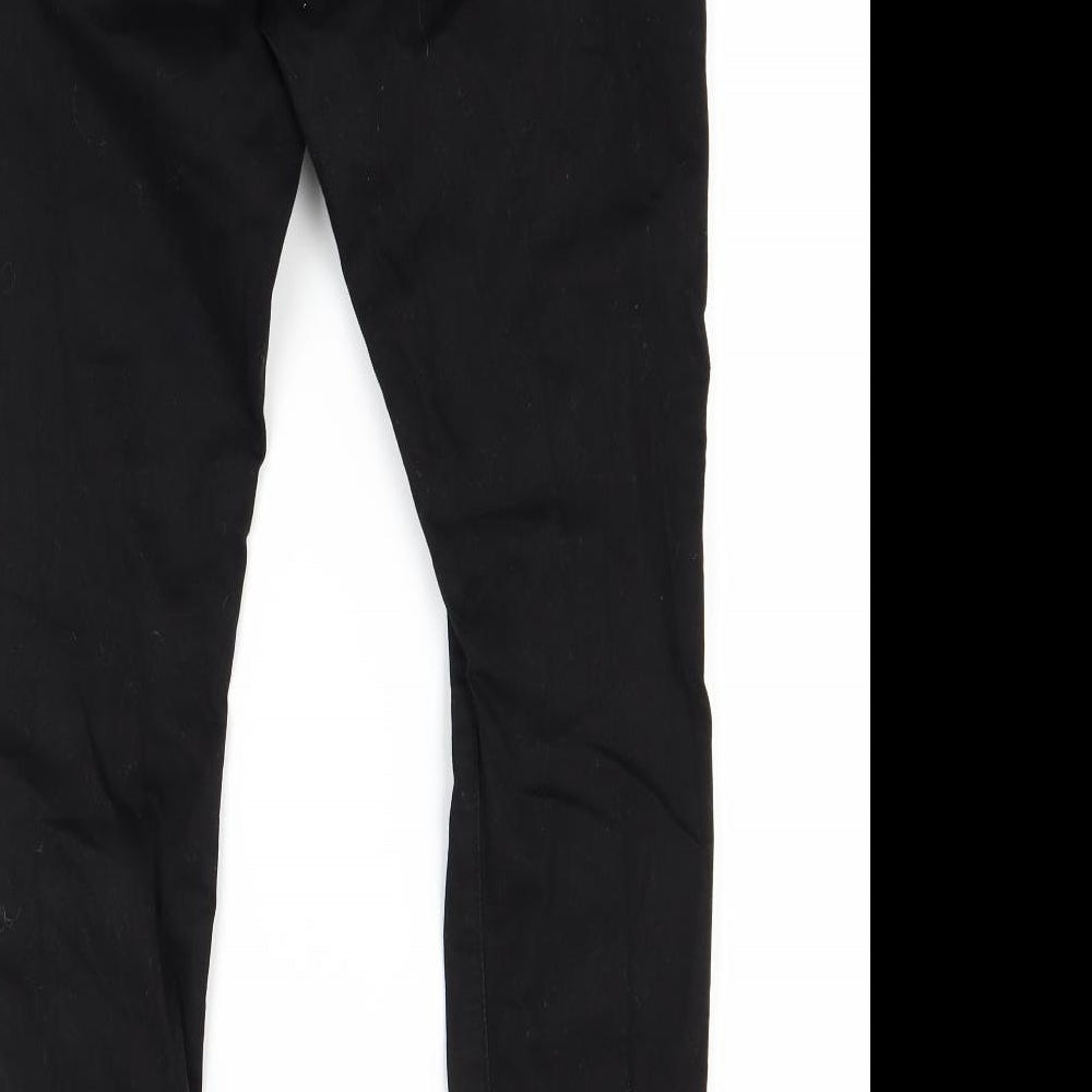 Womens UK Size 14 The Rockin Rev Regular Fit Skinny Black Jeans