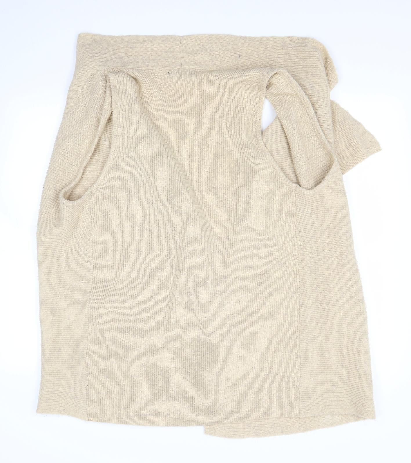 Dunes Womens Beige   Cardigan Jumper Size L
