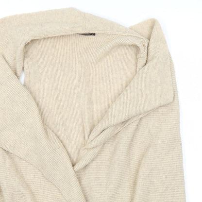 Dunes Womens Beige   Cardigan Jumper Size L
