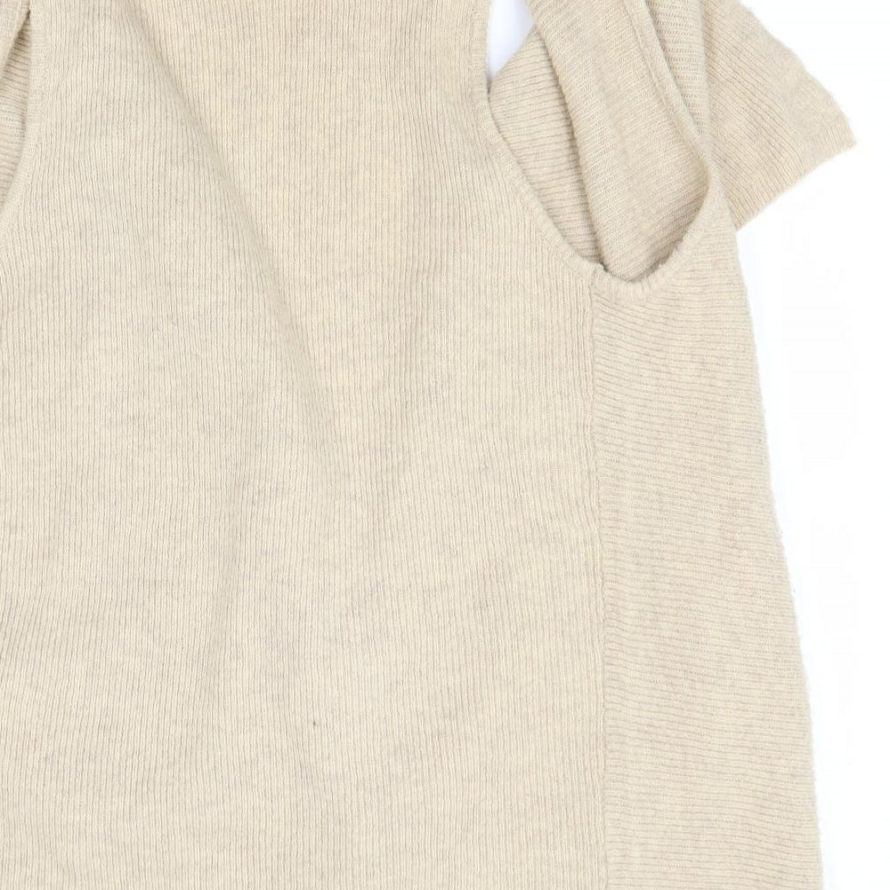 Dunes Womens Beige   Cardigan Jumper Size L