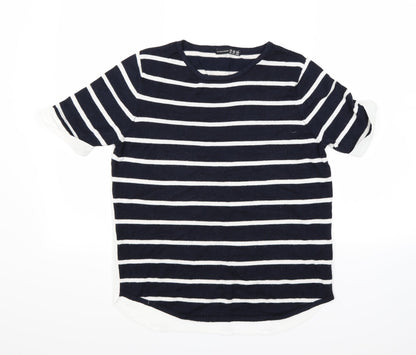 Atmosphere Womens Blue Striped  Pullover Jumper Size 10