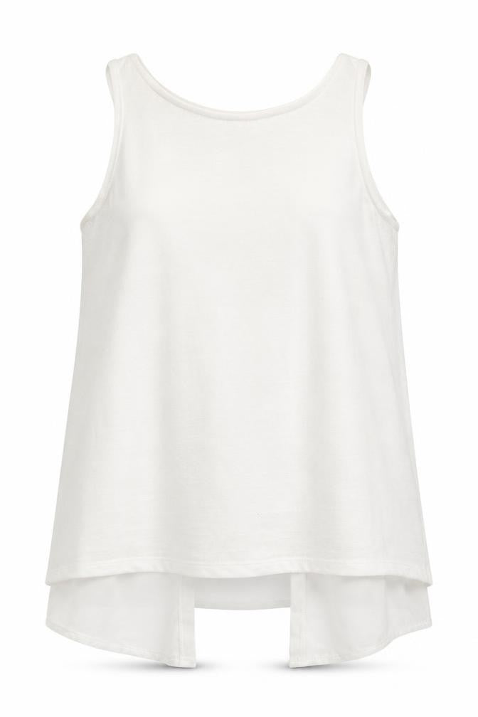 Peacocks Womens White   Basic Tank Size 8
