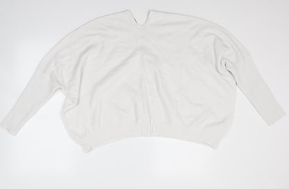 Preworn Womens White   Pullover Jumper Size M