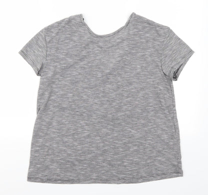 Womens UK Size M H&M Grey Basic T-Shirt