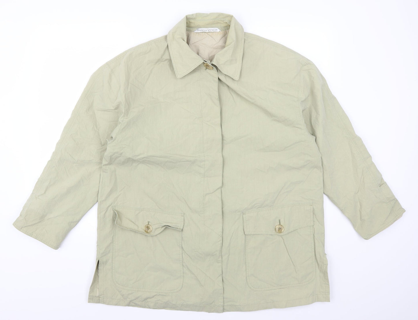 Womens UK Size 12 Marks and Spencer Green Jacket