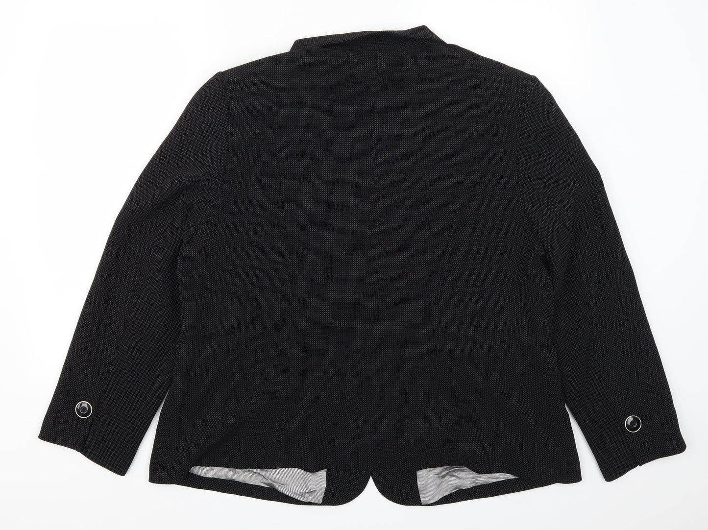 Womens UK Size 44 Busy Regular Black Suit Jacket