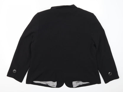 Womens UK Size 44 Busy Regular Black Suit Jacket