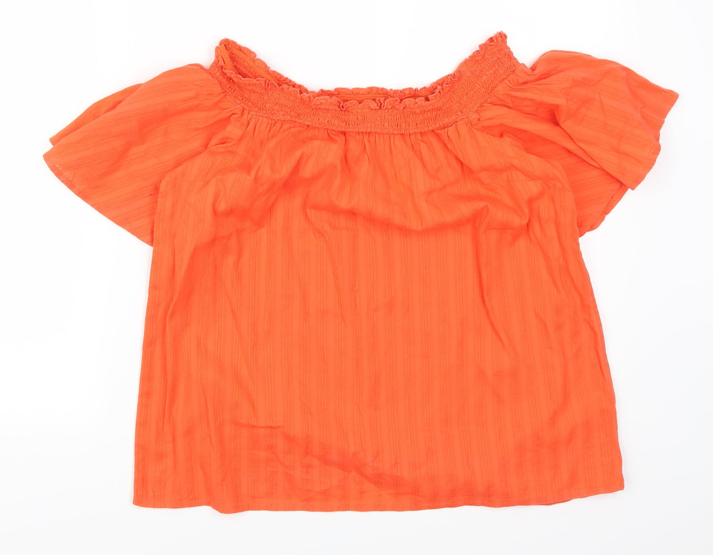 Womens UK Size 12 F&F Red Basic T-Shirt