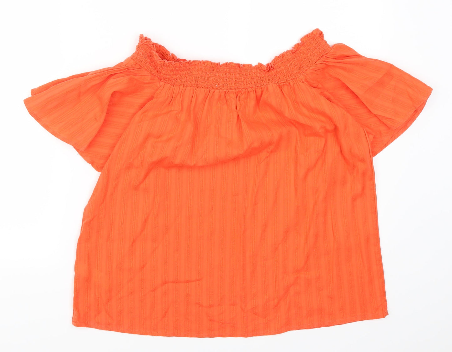 Womens UK Size 12 F&F Red Basic T-Shirt