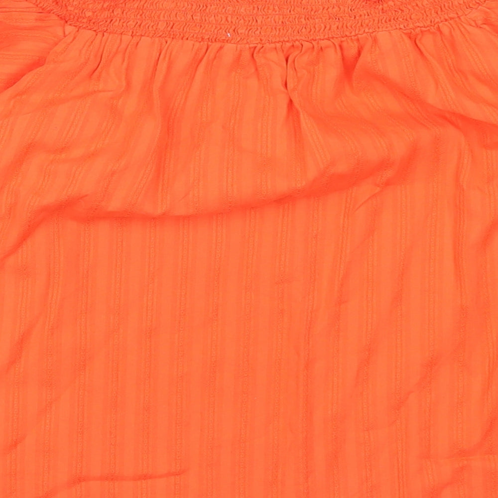 Womens UK Size 12 F&F Red Basic T-Shirt