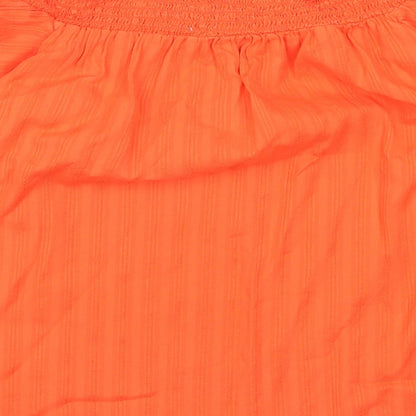 Womens UK Size 12 F&F Red Basic T-Shirt