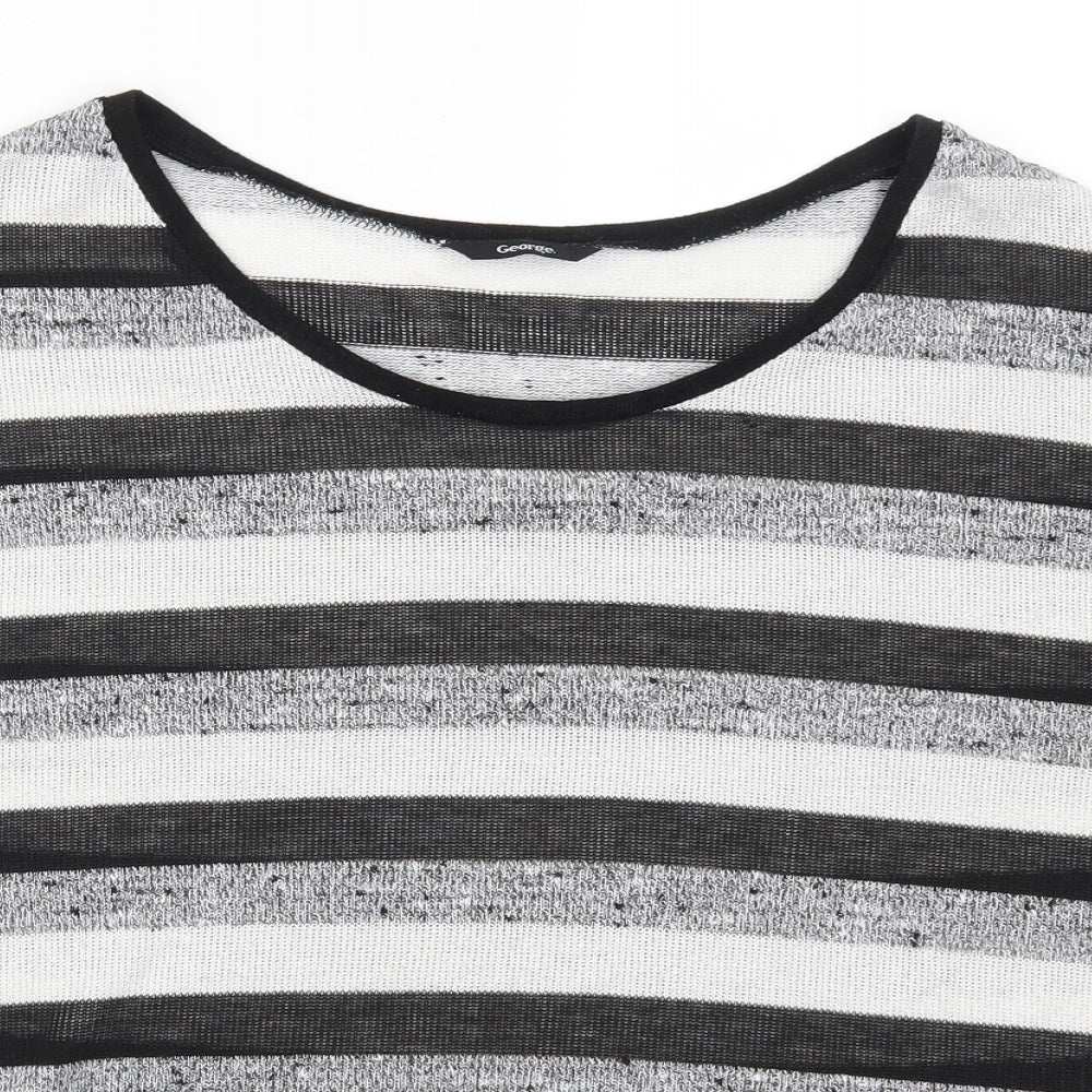 Womens UK Size 16 George Grey Basic T-Shirt