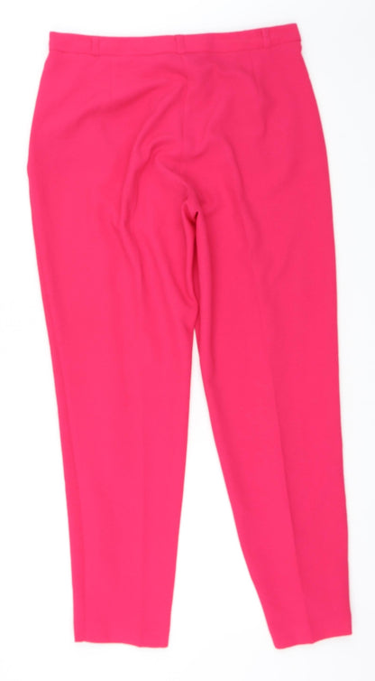 Womens UK Size 10 F&F Regular Fit  Pink Trousers