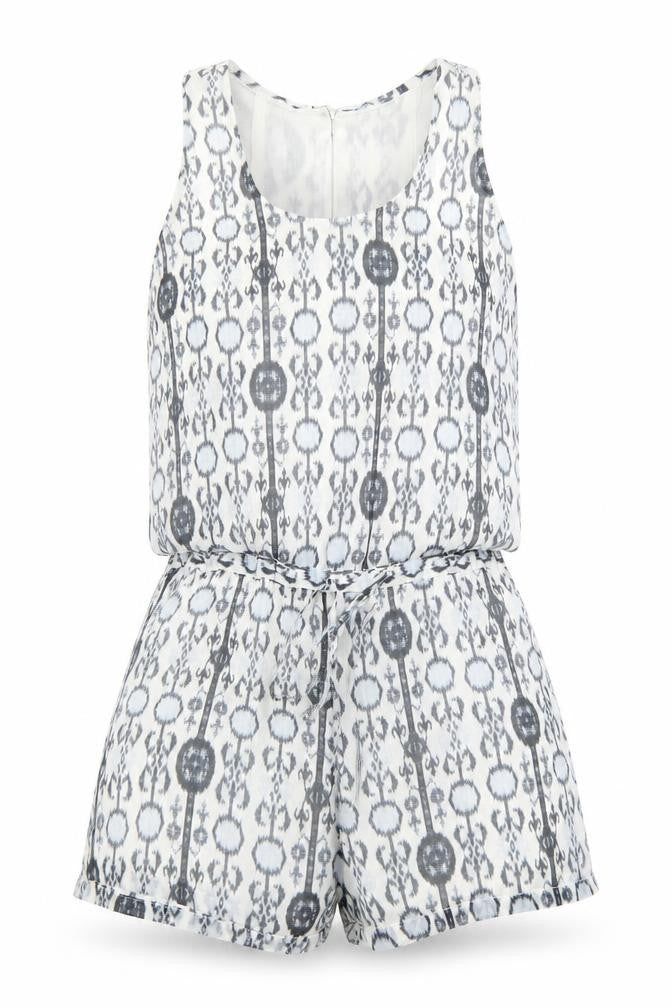 Womens UK Size S Zara One-Piece Ivory Playsuit
