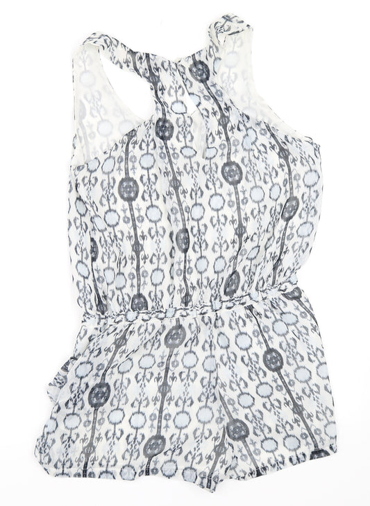 Zara Womens Ivory   Playsuit One-Piece Size S