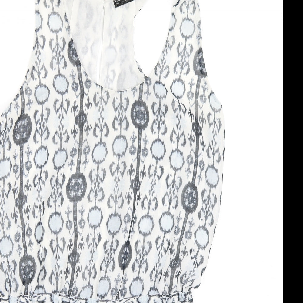 Zara Womens Ivory   Playsuit One-Piece Size S