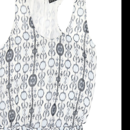 Zara Womens Ivory   Playsuit One-Piece Size S