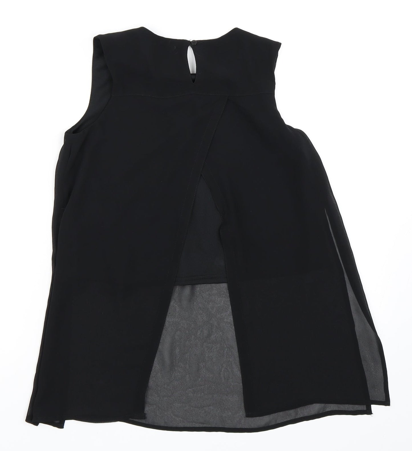 H&M Girls Black   Basic Blouse Size 8-9 Years
