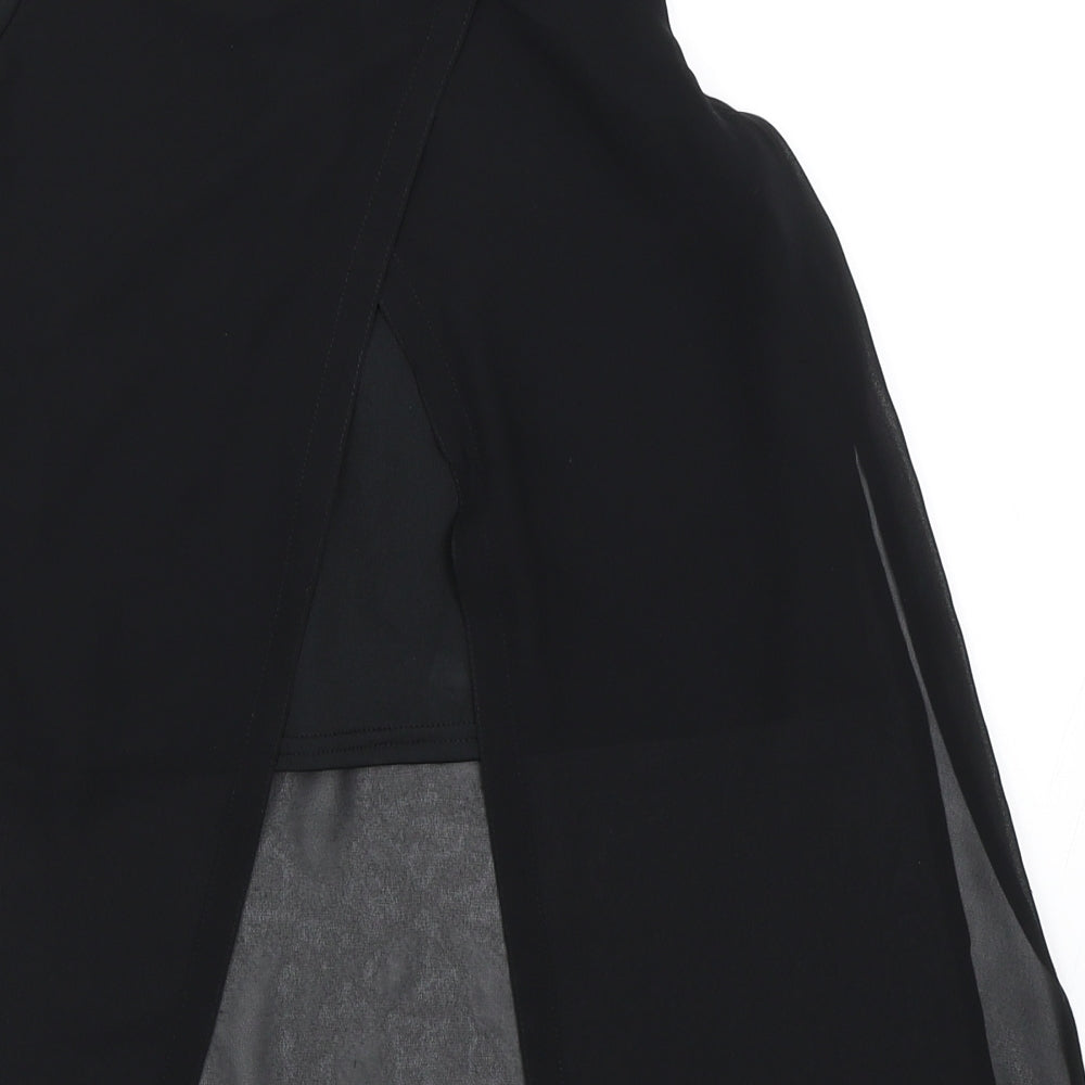 H&M Girls Black   Basic Blouse Size 8-9 Years