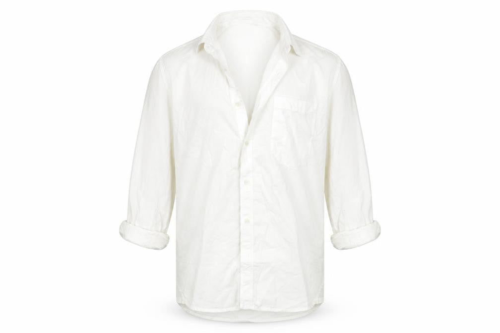 Mens UK Size M French Connection White  Button-Up Long Sleeve Casual Shirt