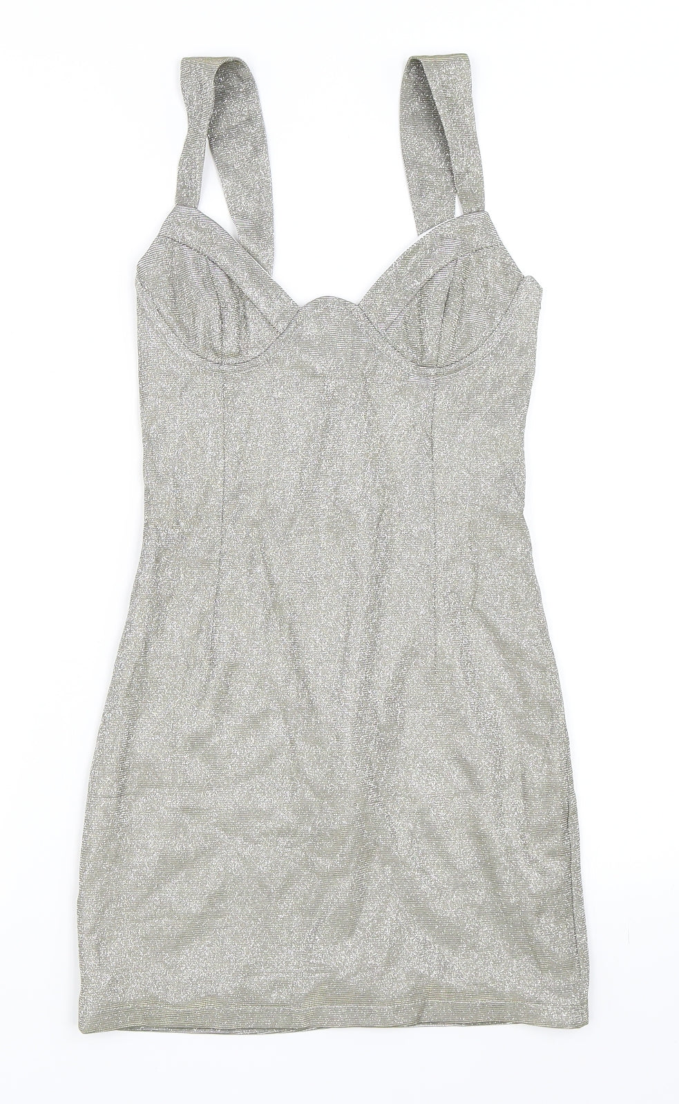 Femme Luxe Womens Gold   Bodycon  Size 6