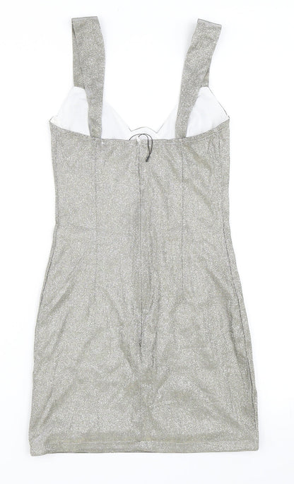 Femme Luxe Womens Gold   Bodycon  Size 6