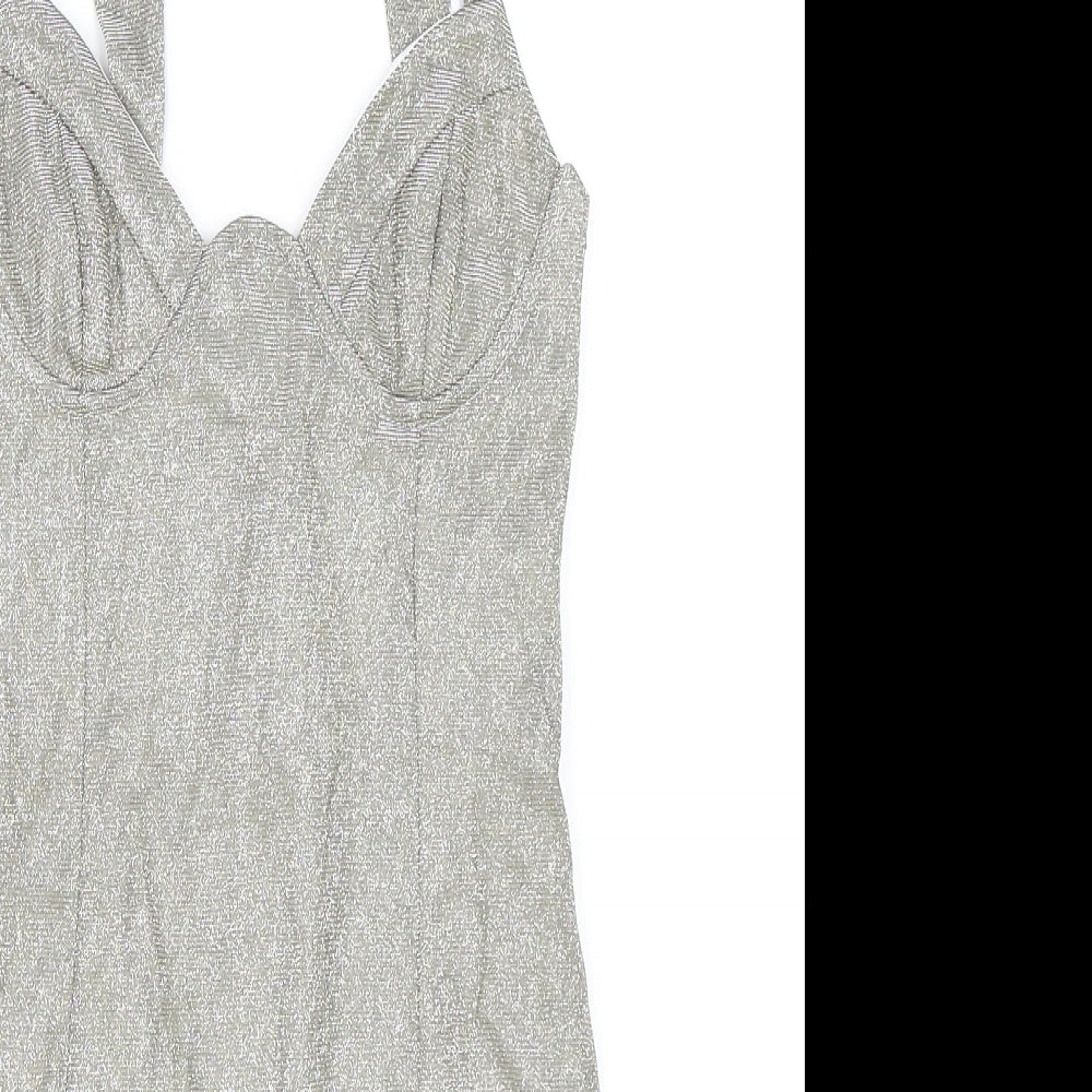 Femme Luxe Womens Gold   Bodycon  Size 6