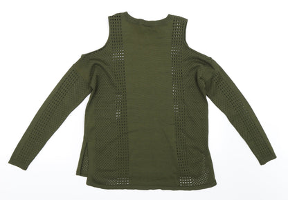 Topshop Womens Green   Pullover Jumper Size 10