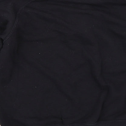 Yae Mens Black   Henley Sweatshirt Size M