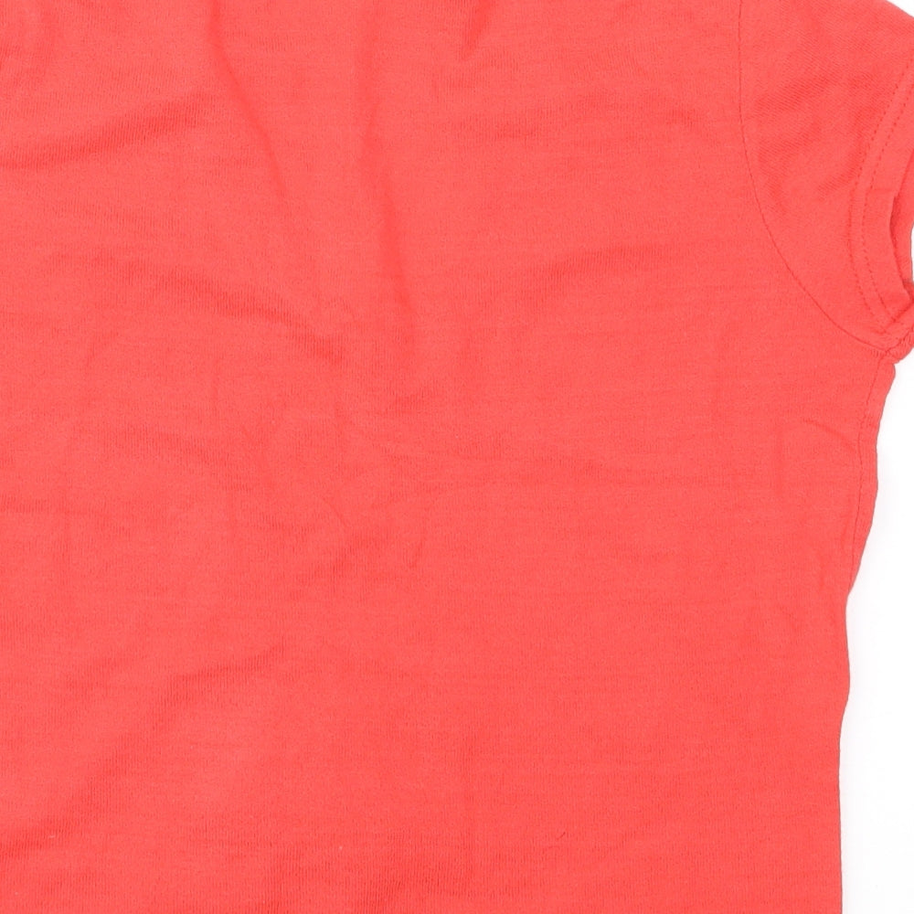 Amaya Arzuaga Womens Red  Jersey Basic T-Shirt Size 10