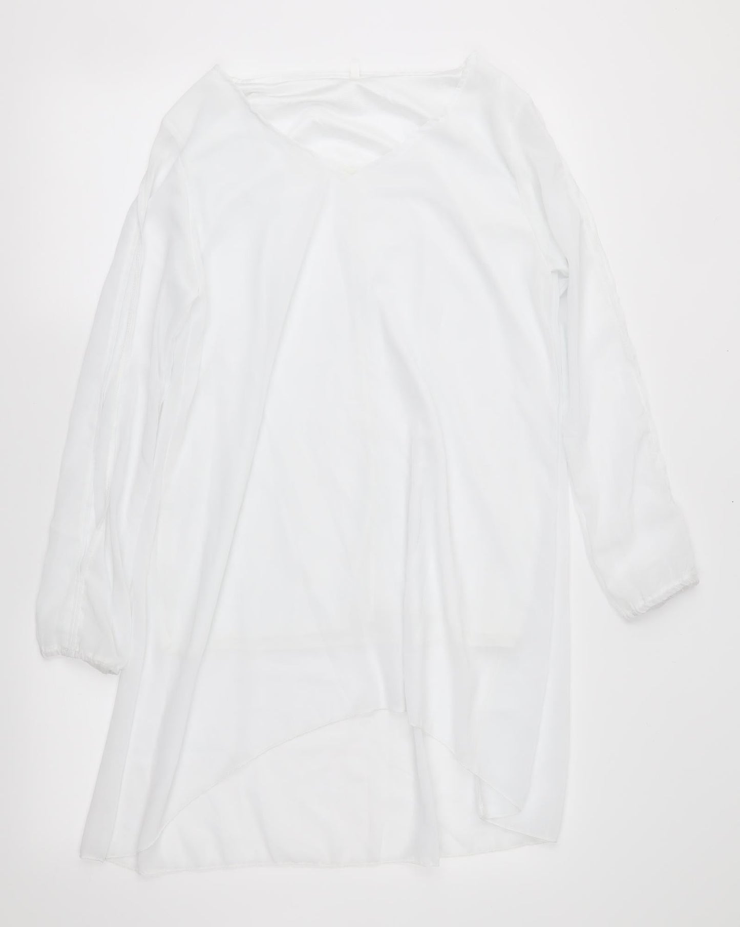 Womens UK Size XL Preworn White Basic Blouse