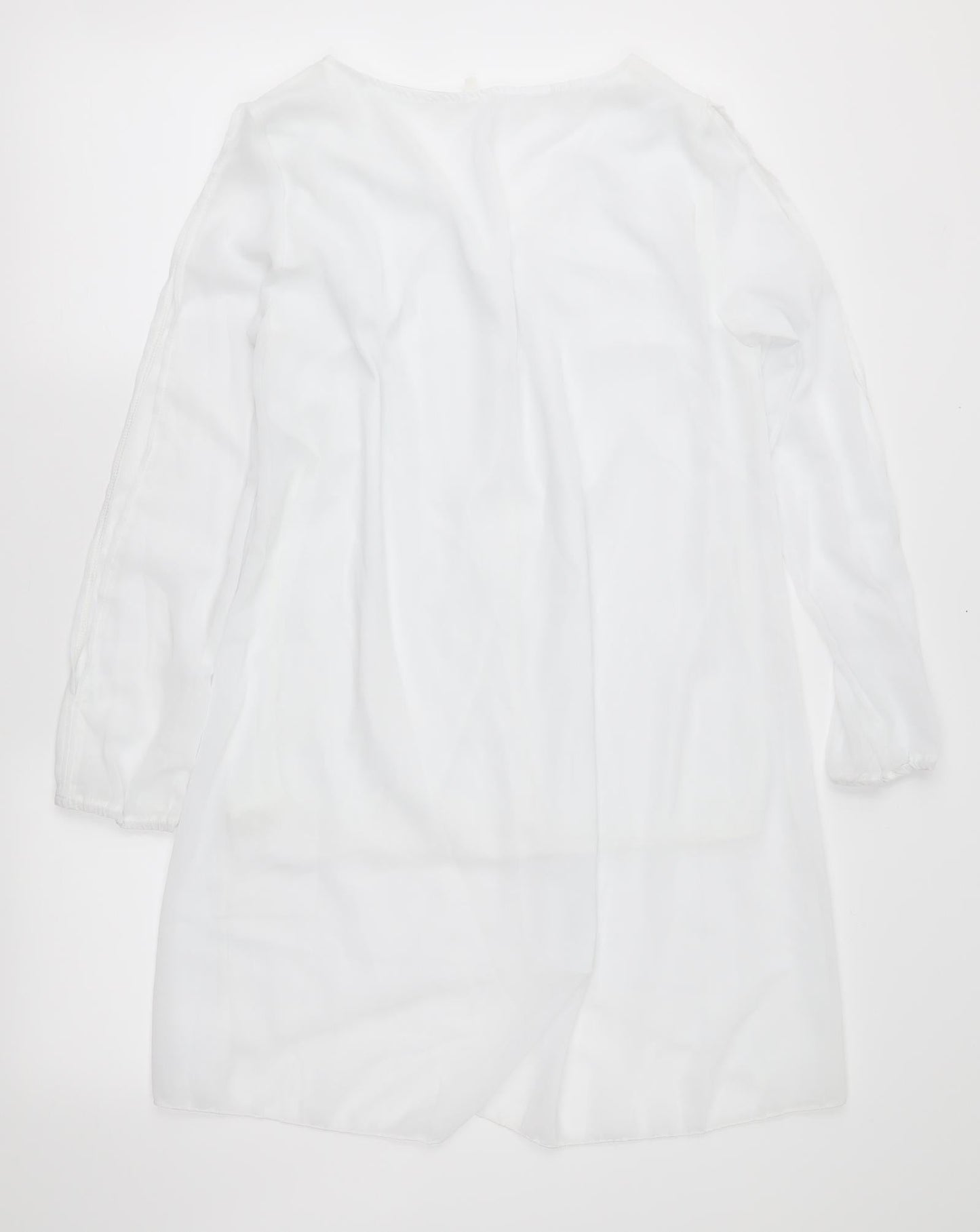 Womens UK Size XL Preworn White Basic Blouse