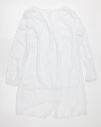 Womens UK Size XL Preworn White Basic Blouse